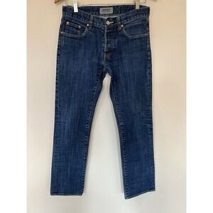 Men's WESC 366 Rinse Stretch Slim Cotton 5-Pocket Blue Jeans Sz 29 Selvedge